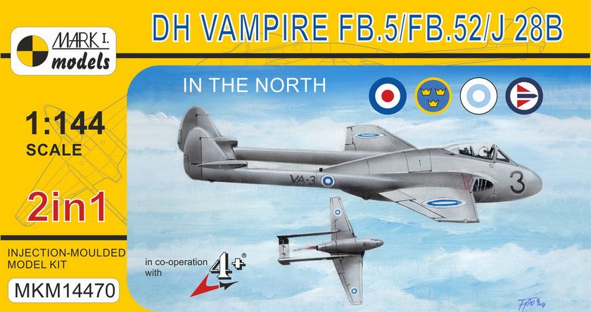 DH Vampire FB.5J / J 28B North service 2 in 1